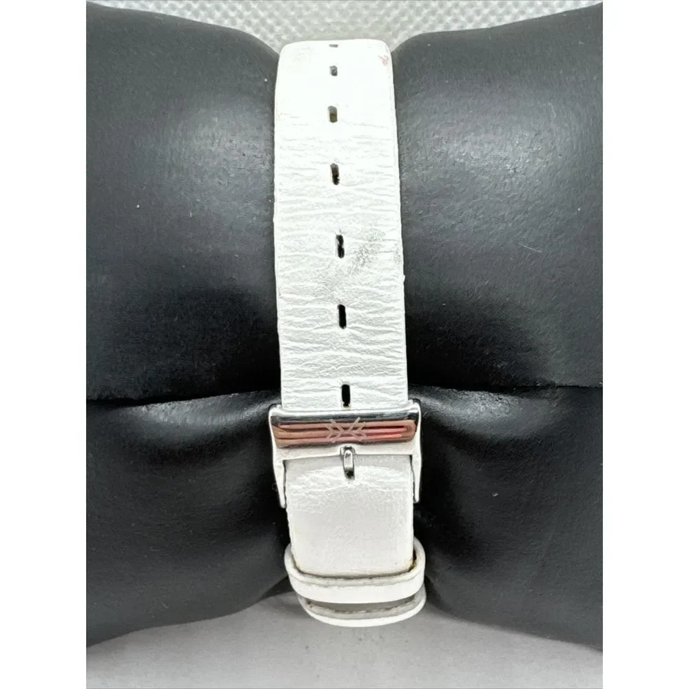 Skagen PRSK1010 Women's White Leather Analog Dial Quartz Wrist Watch JNA978